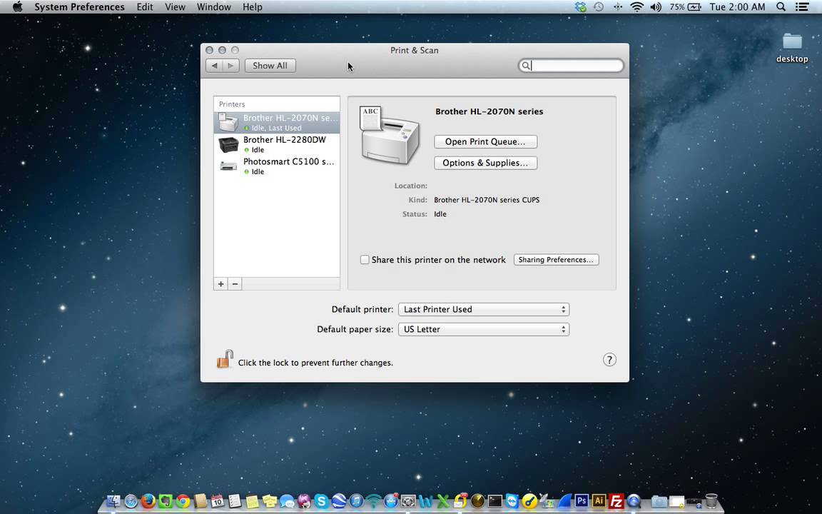 Install printers for all users os x 7